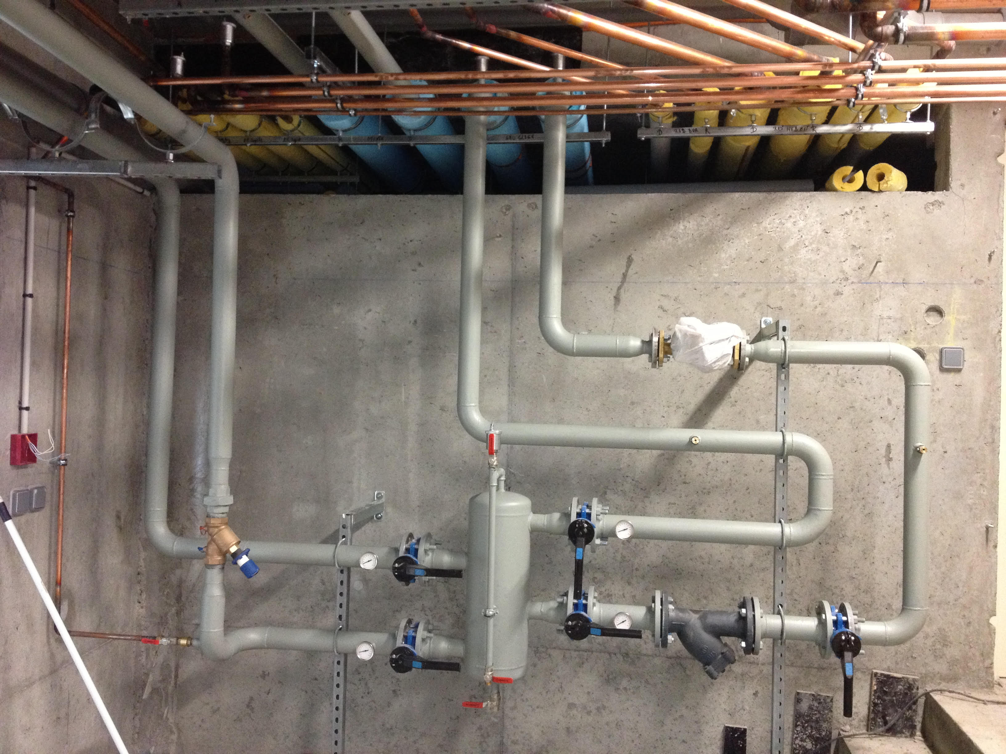 Chaufferie et réseau acier